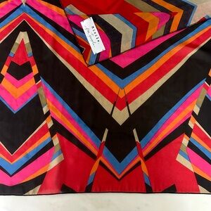 Retro Psychedelic Chiffon Scarf